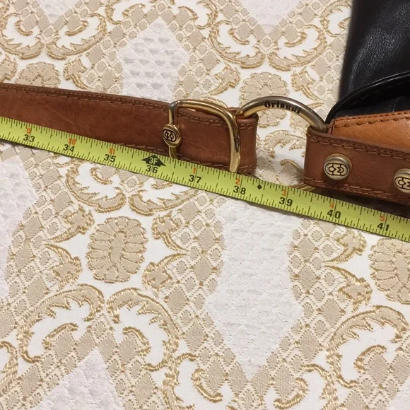 MARINO ORLANDI Genuine Leather Black/Brown ColorBlock Shoulder Bag Made in Italy - Picture 15 of 16